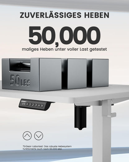 ErGear Elektrisch Höhenverstellbarer Schreibtisch - 100x60 cm