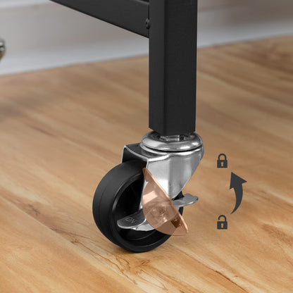 HOOBRO EBF38XY01G1 Wäschekorb 3 Fächer Vintagebraun-Schwarz