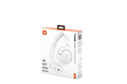 JBL Tune 530 BT On-Ear Bluetooth-Kopfhörer, faltbar, Weiss