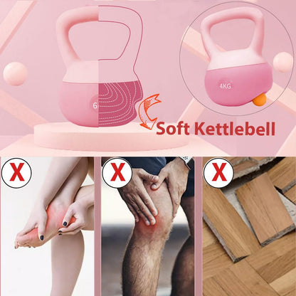 ZhaoCo Soft Kettlebell 8 kg, Kugelhantel mit Eisensandfüllung