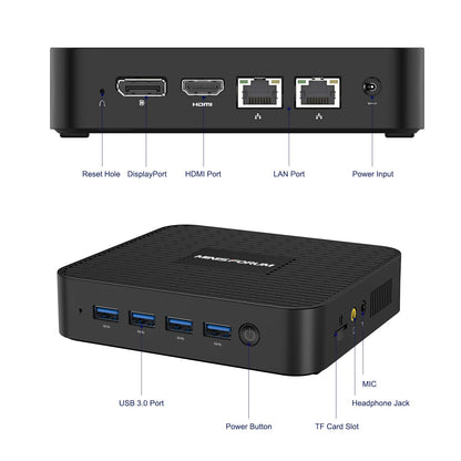 MINIS FORUM GK41 Mini-PC – Celeron J4125, 8GB/128GB
