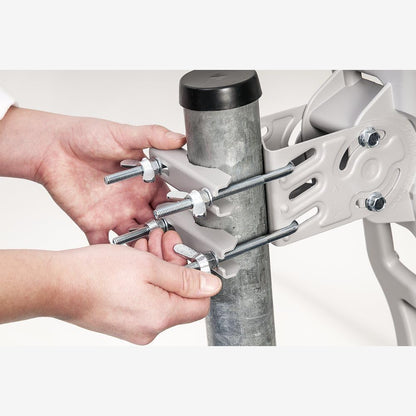 Fuba DAL 804 A Sat-Komplettset - 4 Teilnehmer, Anthrazit 80cm