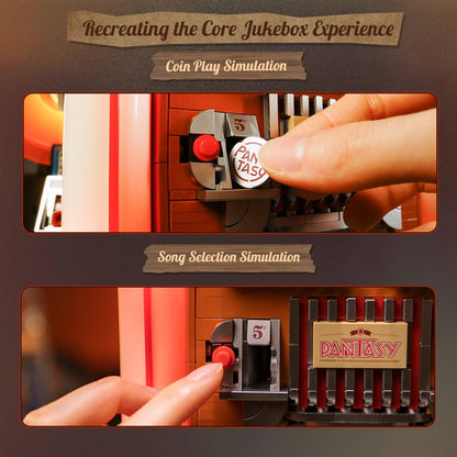 PANTASY Retro-Jukebox Bauset mit Mechanik, Sound und Münzfunktion