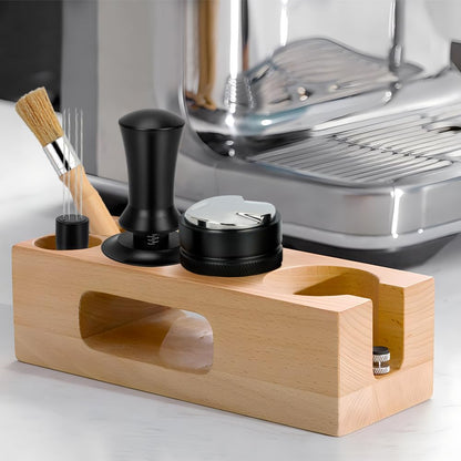 Y-Step 51mm Espresso Tamper Set mit Tamperstation & Distributor