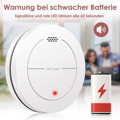 Safeliveo SL-S15 Rauchmelder im 6er Set mit 10-Jahres-Batterie