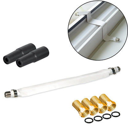 Selfsat H30D1+ Sat-Flachantenne mit Single-LNB und Zubehör-Set