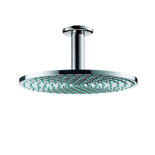 hansgrohe Raindance S 240 Air Kopfbrause - Deckenmontage Chrom: Runde, verchromte Kopfbrause zur Deckenmontage für luftangereicherten Duschstrahl.