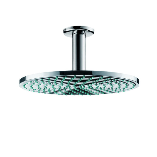 hansgrohe Raindance S 240 Air Kopfbrause - Deckenmontage Chrom: Runde, verchromte Kopfbrause zur Deckenmontage für luftangereicherten Duschstrahl.