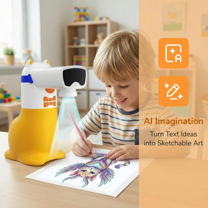 Yoturetoys i07Pro KI-Zeichenprojektor für Kinder 5-12 Jahre