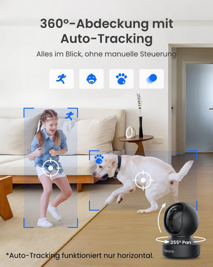 Reolink E1 Pro Überwachungskamera Innen, 3K 5MP WLAN, schwenkbar