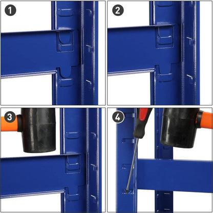 Yaheetech Schwerlast Lagerregal - 180x120x60 cm, 5 Böden, 875kg