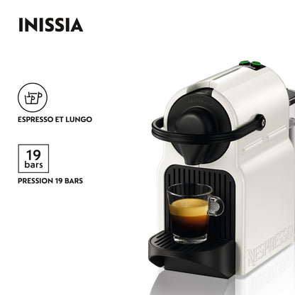 Nespresso Inissia Kapselmaschine Schwarz mit 19 bar Druck