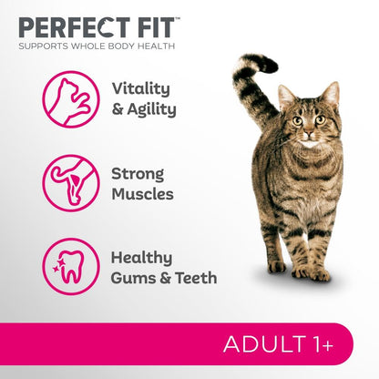 Perfect Fit Katzen-Trockenfutter Adult 1+ mit Huhn, 3 x 2,8 kg