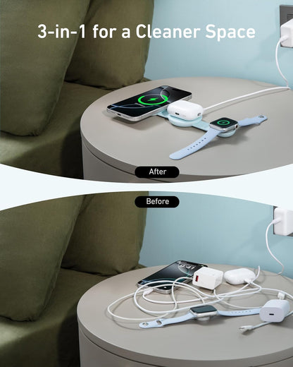 Anker MagGo 3-in-1 Kabellose Ladestation EU/US/UK