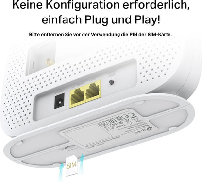TP-Link TL-MR105 4G LTE WLAN-Router, 150 Mbit/s, 2.4 GHz
