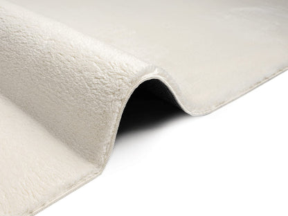 the carpet Relax Kurzflor Teppich Creme, waschbar, 200 x 280 cm