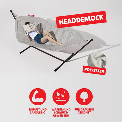 Fatboy® Headdemock Hängematte mit Gestell – Hellgrau