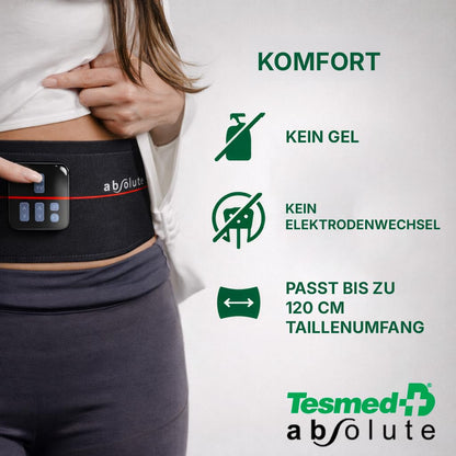 TESMED Absolute EMS-Bauchmuskeltrainer-Gürtel, kabellos