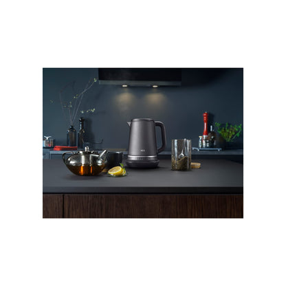 AEG K7-1-6BP Wasserkocher - 1.7L Grau mit 7 Temperaturstufen