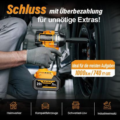 Adedad Akku-Schlagschrauber PL80W 20V bürstenlos 1000 Nm 1/2 Zoll