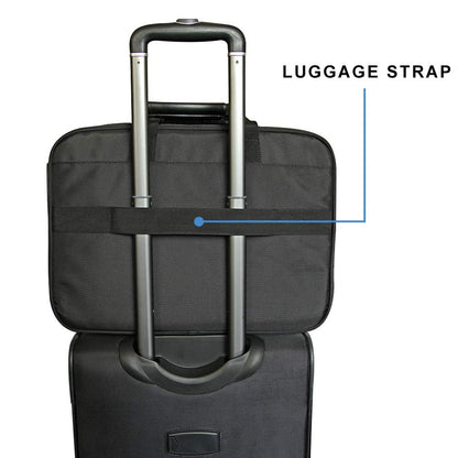 KROSER Laptoptasche 18 Zoll, erweiterbar, wasserabweisend, schwarz