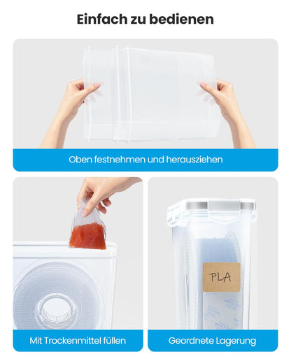 YOOPAI Filament Aufbewahrungsbox 6er-Set, 4 L, wasser- und staubdicht