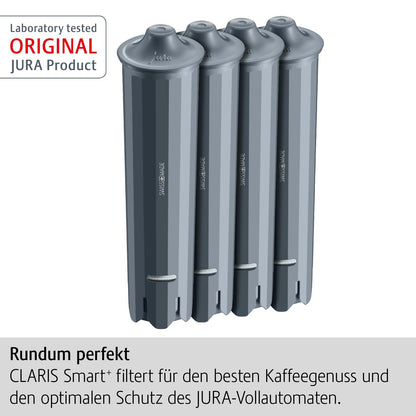 JURA CLARIS Smart+ Filterpatrone für Kaffeevollautomaten, 4er-Pack