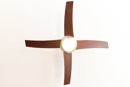 AireRyder Deckenventilator Borealis – Satin Nickel/Walnuss, 122 cm