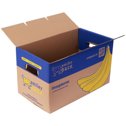 smiley pack Bananenkiste Umzugskartons zweiwellig – 30 Stück