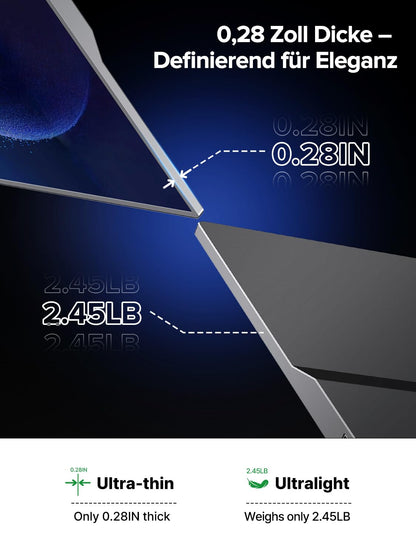 UPERFECT Tragbarer Touchscreen Monitor 15.6 Zoll Full HD