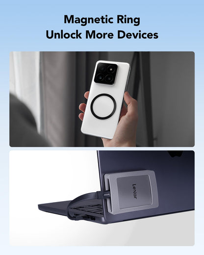 Lexar ES4 Portable SSD Externe SSD 1TB mit Magnetsatz
