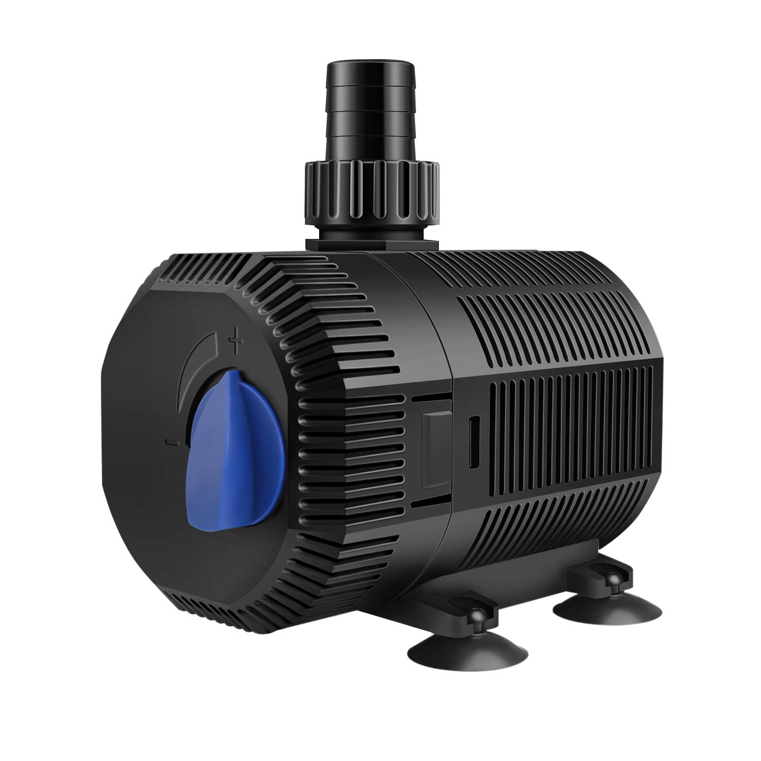 YAOBLUESEA Eco Teichpumpe 2300 l/h 35 W Filterpumpe Bachlaufpumpe – Tauchpumpe mit Filterkorb und Durchflussregler