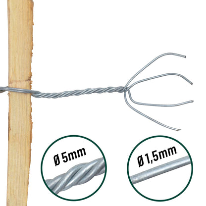 VOSS.garden Staketenzaun Haselnuss, 5 m, Höhe 60 cm, Gartenzaun