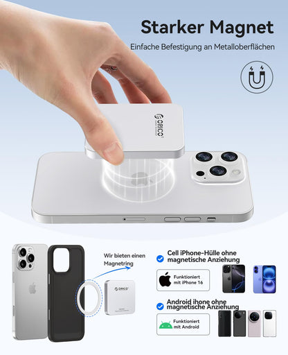 ORICO K20Mini 1TB Externe SSD - iPhone 15/16 Typ-C Magnetisch
