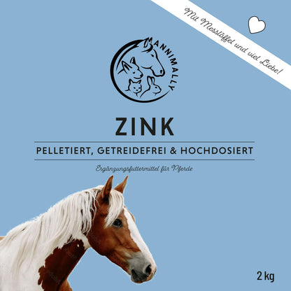 Annimally Zink Pellets für Pferde mit Schwarzkümmel, 2 kg