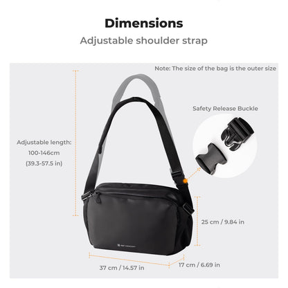 K&F CONCEPT Kameratasche KF13.177, Schultertasche 10 L schwarz