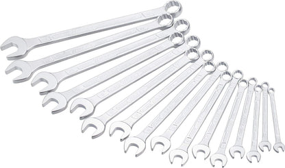 HAZET 600SPC/16 Ring-Maulschlüssel-Set, 16-teilig, 7-24 mm. Metrische Chrom-Vanadium-Schlüssel zum Anziehen/Lösen von Muttern und Schrauben.