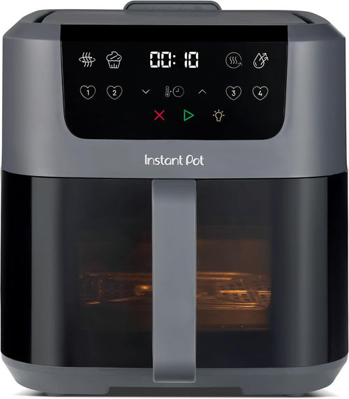 Instant Pot Vortex Compact Heissluftfritteuse - Trüffel Grau 5 L, kubisch. Zum Frittieren, Backen, Braten und Aufwärmen von Speisen.