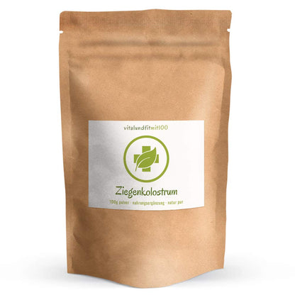 vitalundfitmit100 Ziegenkolostrum Pulver 100 g, 38 % IgG