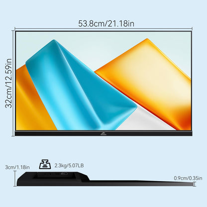 Kenowa 23.8 Zoll USB-C Tragbarer Gaming Monitor 100Hz FHD