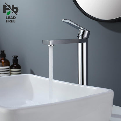 Decaura Waschtischarmatur Hoch chrom - Aufsatzwaschbecken