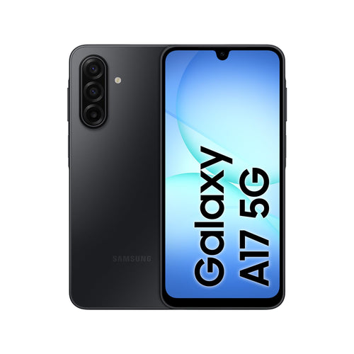 Samsung Galaxy A17 5G Smartphone, 128 GB, 50-MP-Kamera, Schwarz mit schmaler Kamera-Anordnung