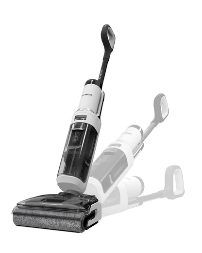 Tineco Floor ONE S6 Stretch Lite Nass Trockensauger – 180° Lay-Flat. Aufrechter Sauger, wischt und saugt Hartböden gleichzeitig. Erreicht flach unter Möbel.