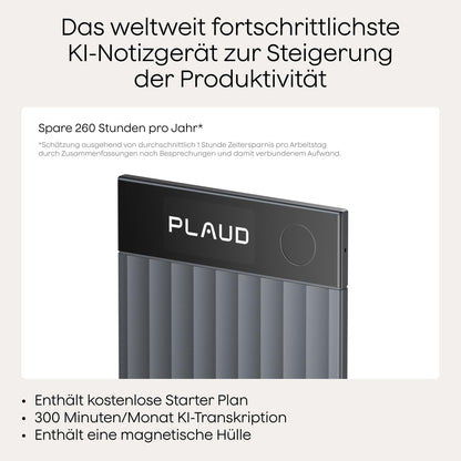 Plaud Note Pro KI-Diktiergerät mit Transkription und 50 h Aufnahme