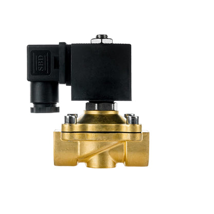 FSA Messing Magnetventil 1/2" 230V AC Viton stromlos geschlossen