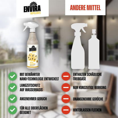 Envira Ameisen Abwehrspray Spray – 2x2 Liter Langzeitwirkung