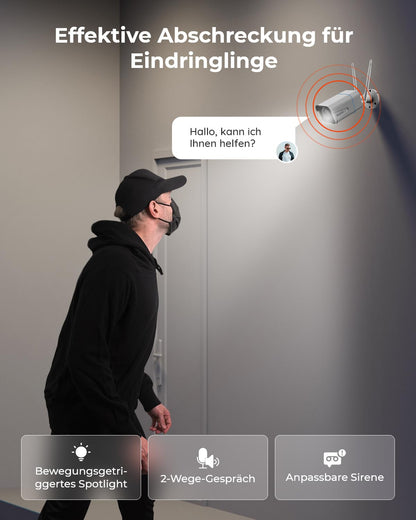Reolink RLC-811WA Wi-Fi 6 Überwachungskamera Aussen - 4K 8MP