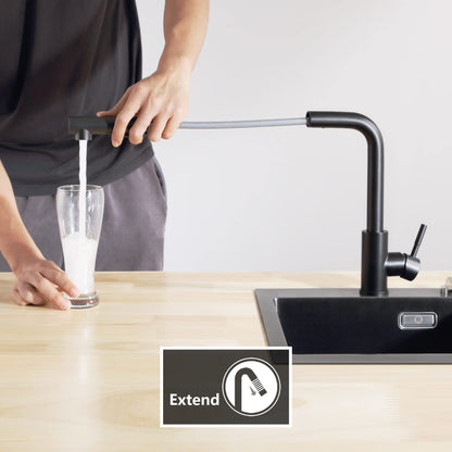 CECIPA X203B Küchenarmatur - Hochdruck Ausziehbar Schwarz