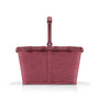 reisenthel carrybag twist maroon Einkaufskorb mit Innentasche, 22 l