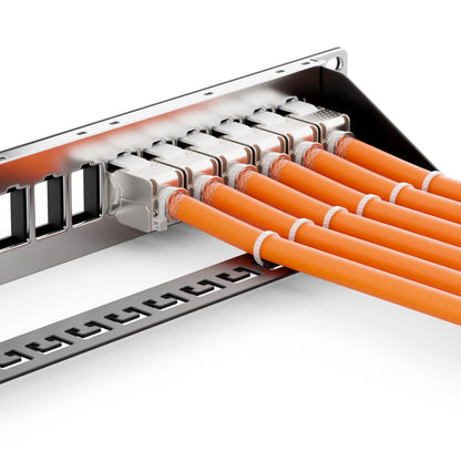 deleyCON 48x Keystone Modul CAT 6a Buchse - Geschirmt Werkzeugfrei